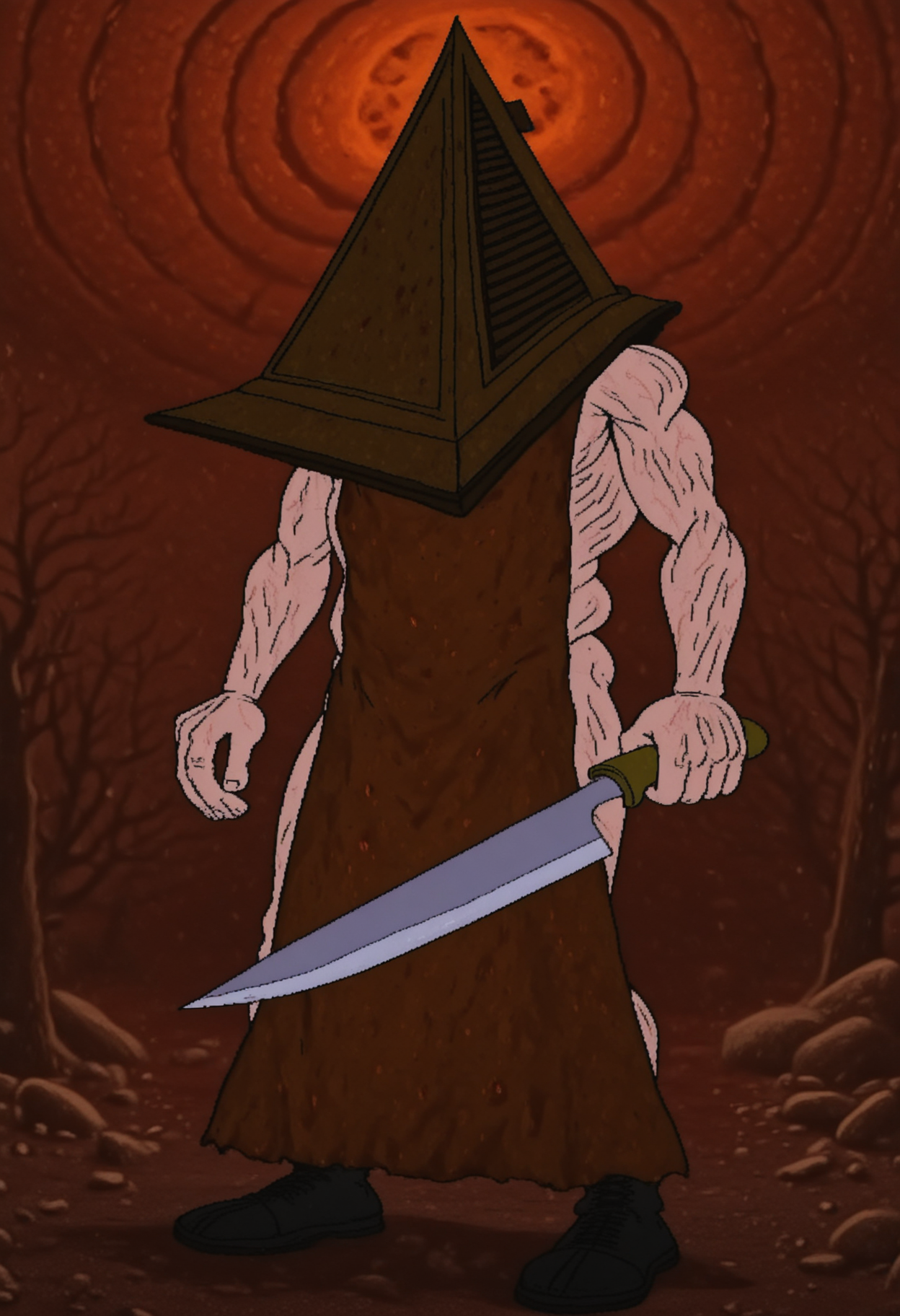 1652-cdistyle, 1boy, Pyramid Head (Silent Hil-OfficialStableDiffusionhassakuXLIllustr-3537630.png